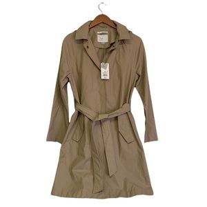 A New Day Water repellent Trench/Jacket With Removable Hood NWT